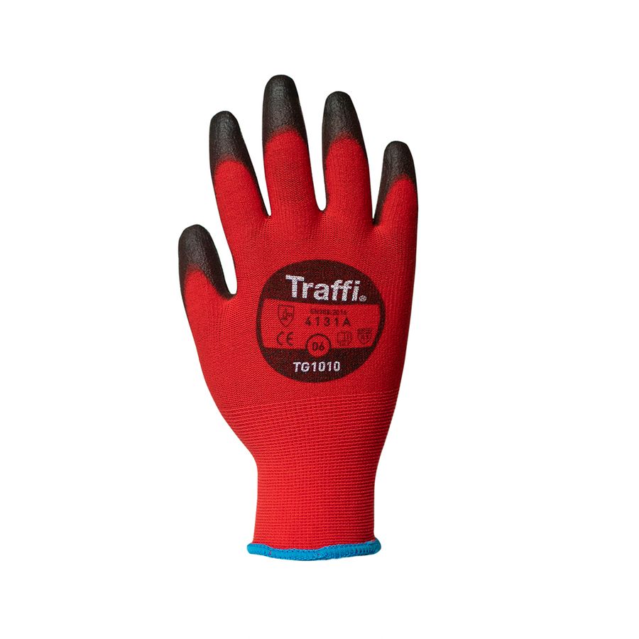 Traffi TG1010 X-Dura Classic PU Cut Level A Safety Glove Size 6 4131A