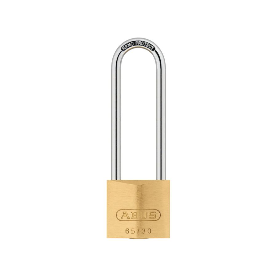 ABUS 65/30HB60 30mm Brass Padlock 60mm Long Shackle