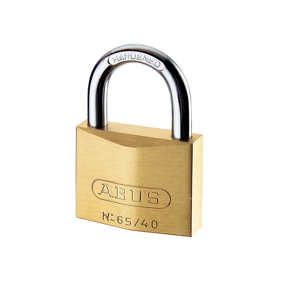 ABUS 65/40mm Brass Padlock Carded