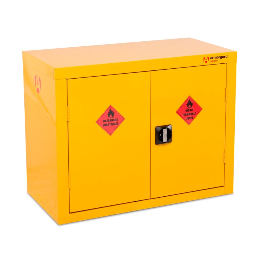 Armorgard Safestor Hazardous Floor Cupboard 900mm x 465mm x 700mm with 1 Shelf HFC1