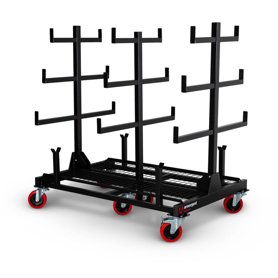 Armorgard Mobile PipeRack, certified 2 tonne storage capacity