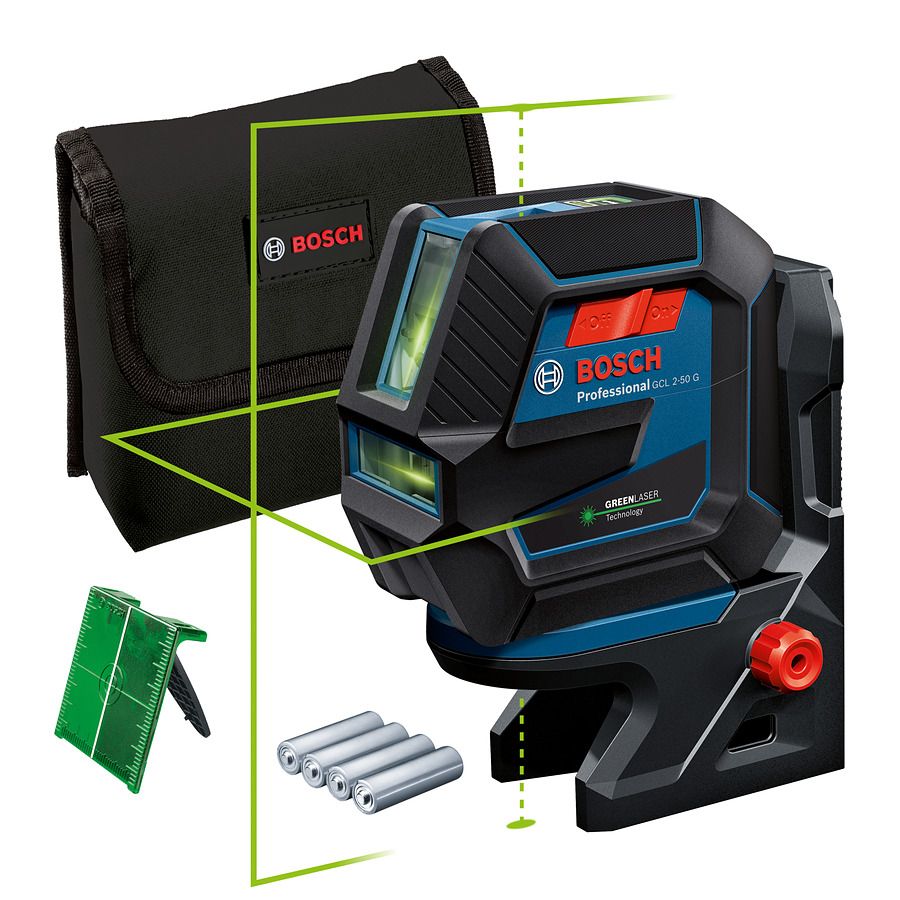 Bosch GCL 2-50 G + RM 10, Professional Green Beam Combi Laser