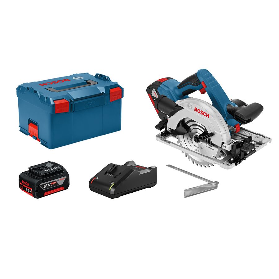 Bosch GKS 18V 57G Circular Saw with 2 X 4.0Ah Batteries