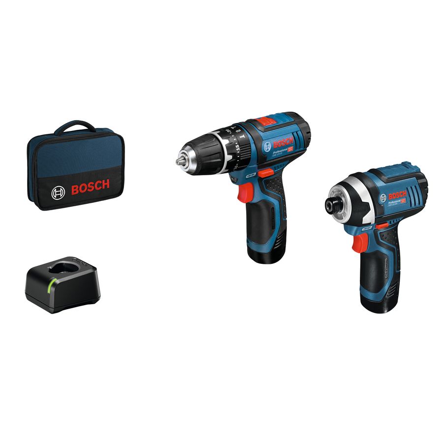 Bosch Cordless 12v Kit GSB 12 V-15 Drill/Driver GDR 12 V-105 Impact Driver 06019A6979