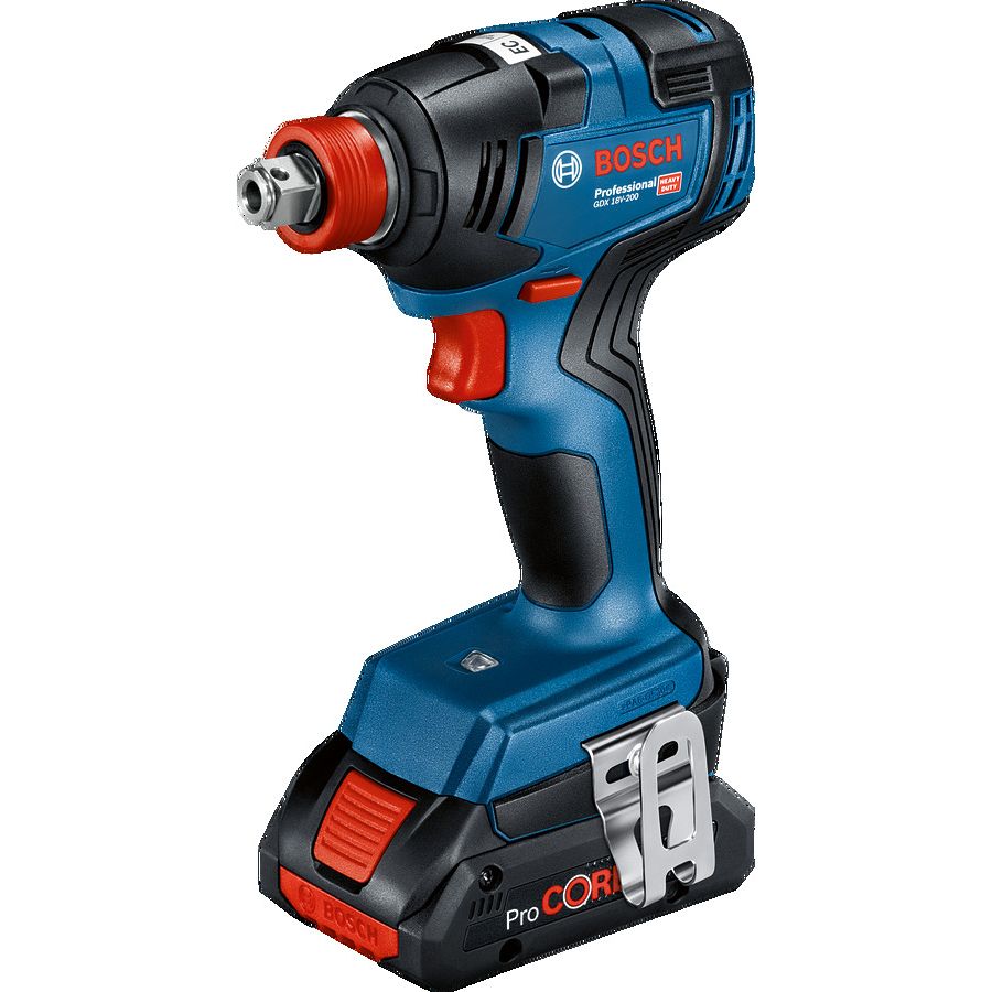 Bosch GDX 18V-200 (2 x 5Ah, GAL 18V-40, L-CASE BRUSHLESS 18V Impact Driver