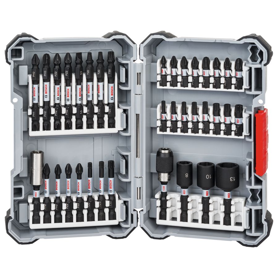 Bosch 36 Piece Impact Screwdriver Bit Set 2608522365