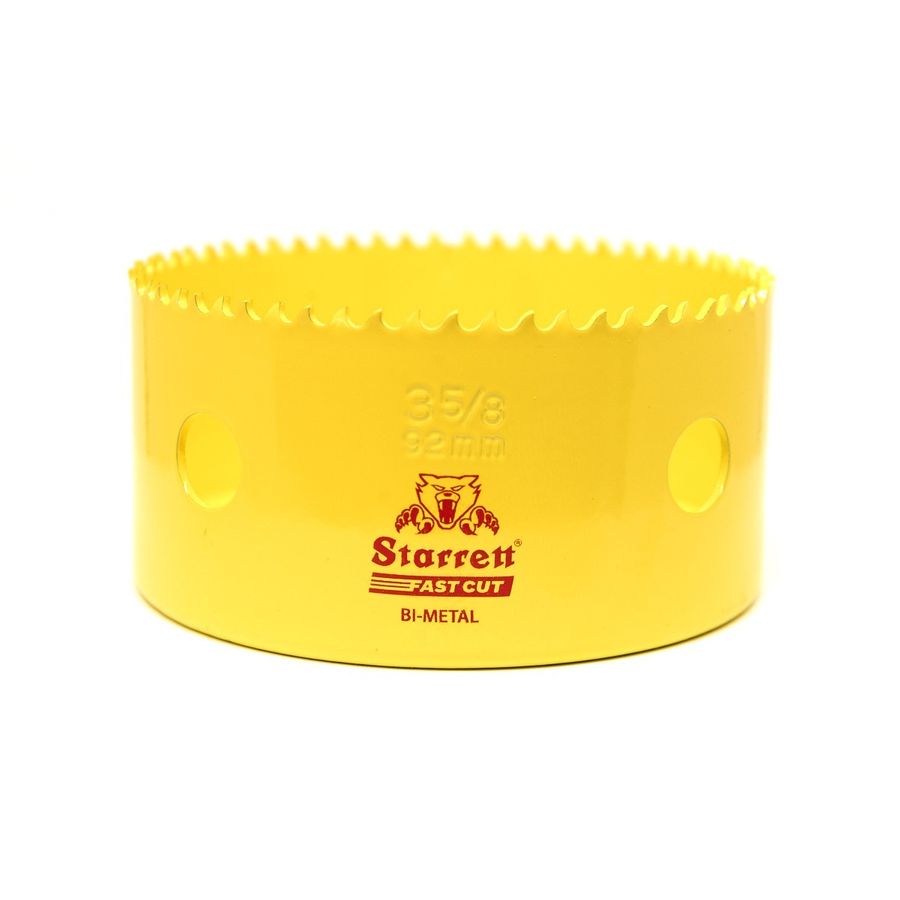 Starrett Fast Cut Bi-Metal Holesaw 92mm