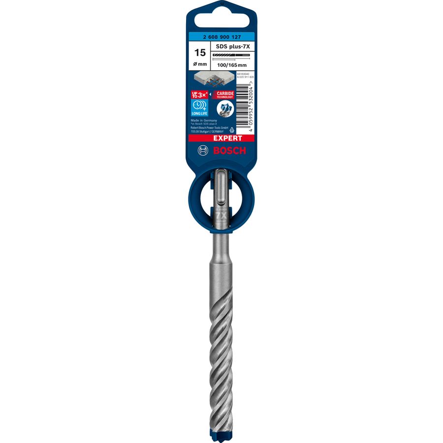 M15 x 165mm Bosch EXPERT SDS plus-7X Hammer Drill Bit