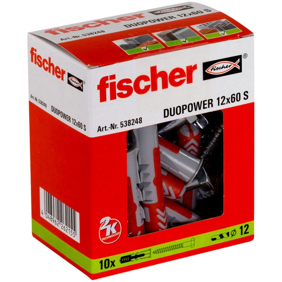 Fischer DuoPower 12 X 60 With Screw 538248