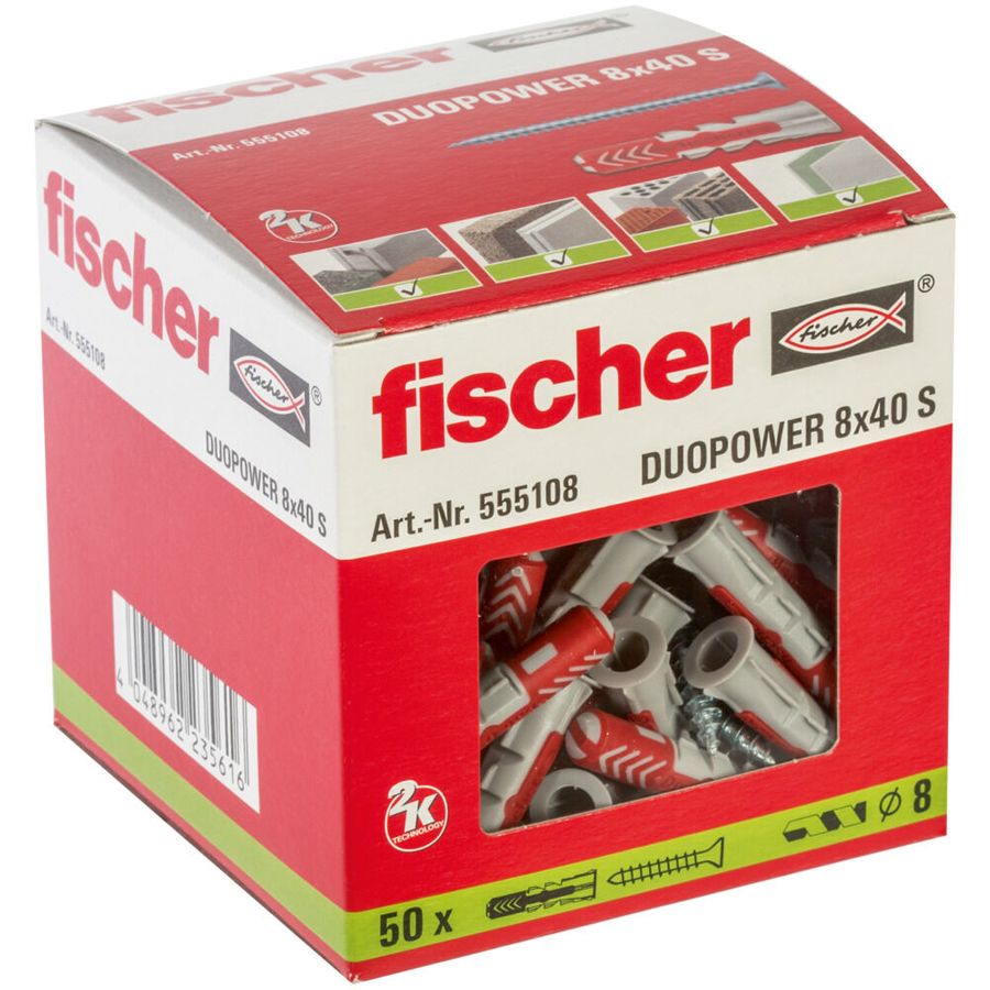 Fischer DuoPower 8 X 40 With Screw 555108