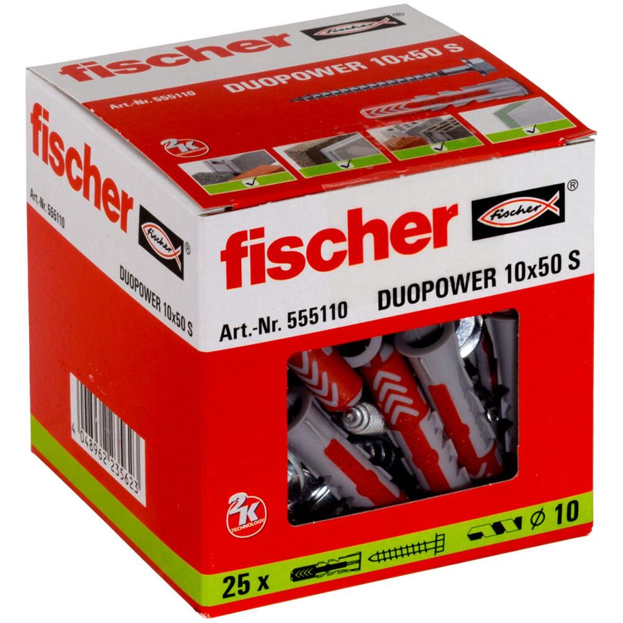 Fischer DuoPower 10 X 50 With Screw 555110