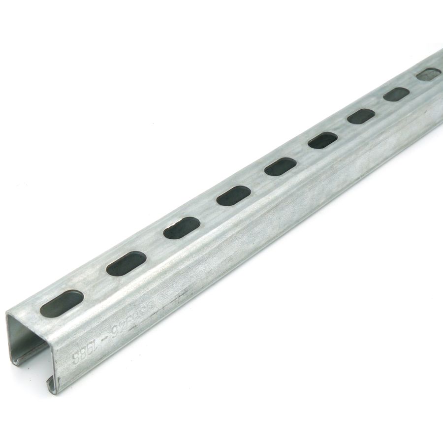 3 Metre 41mm x 41mm x 2.5mm Slotted Heavy Gauge Unistrut Compatible Channel P1000TX3PG