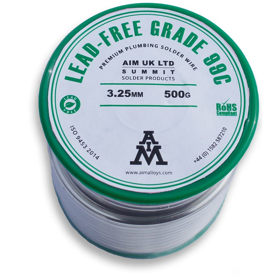 Lead Free Solder 500g 3.25mm 99c