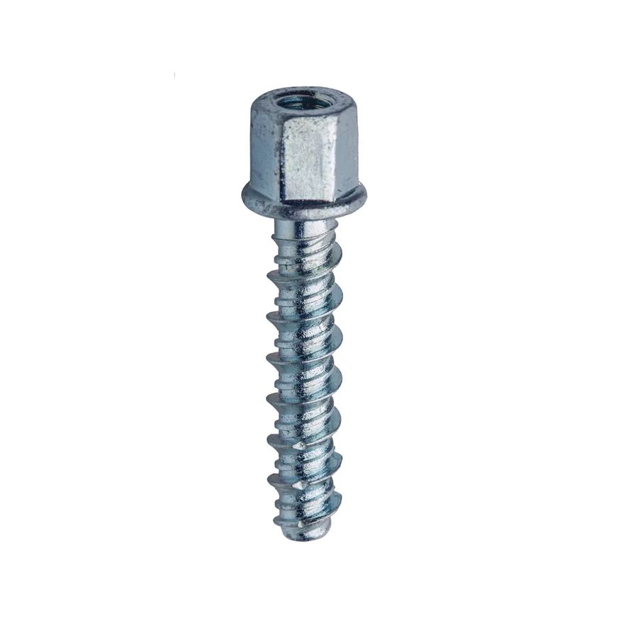 JCP 6mm x 75mm M8/10 Internal Threaded Concrete Screw Socket Bolt BZP