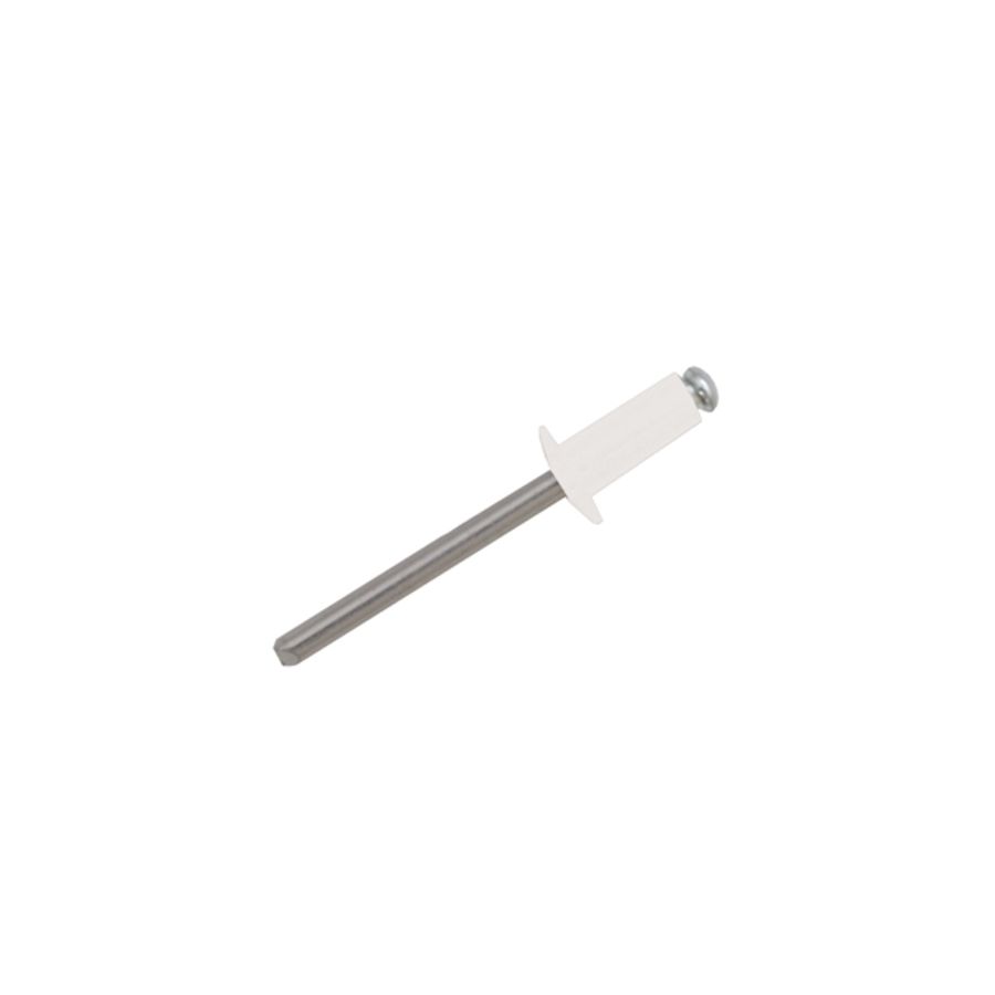 4.0 x 10mm Aluminium / Steel Dome Head RAL 9016 White JRP Rivets
