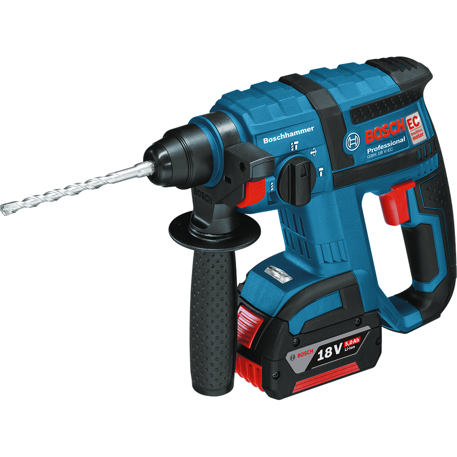 Bosch GBH 18V-EC Cordless Hammer Drill with 2 X 5Ah Batteries