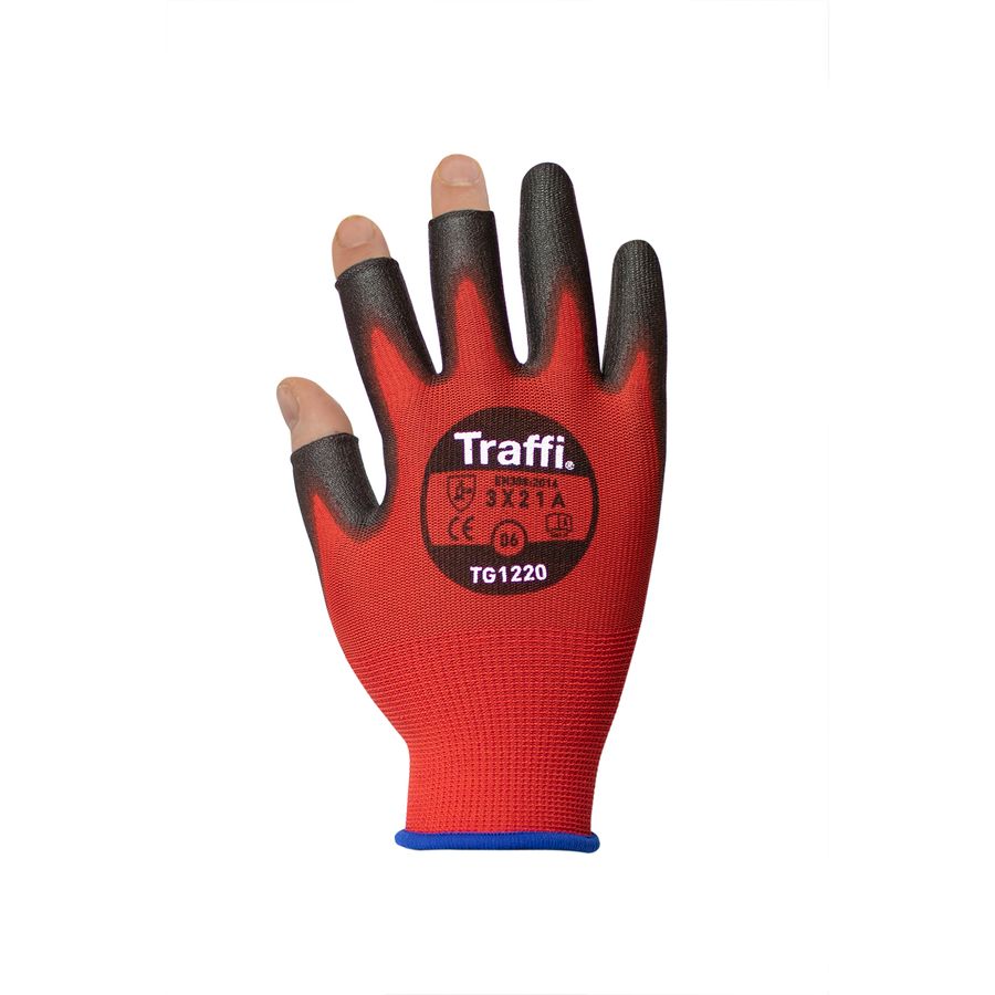 Traffi TG1220 X-Dura 3-Digit PU Cut Level A Safety Glove Size 6 3X21A