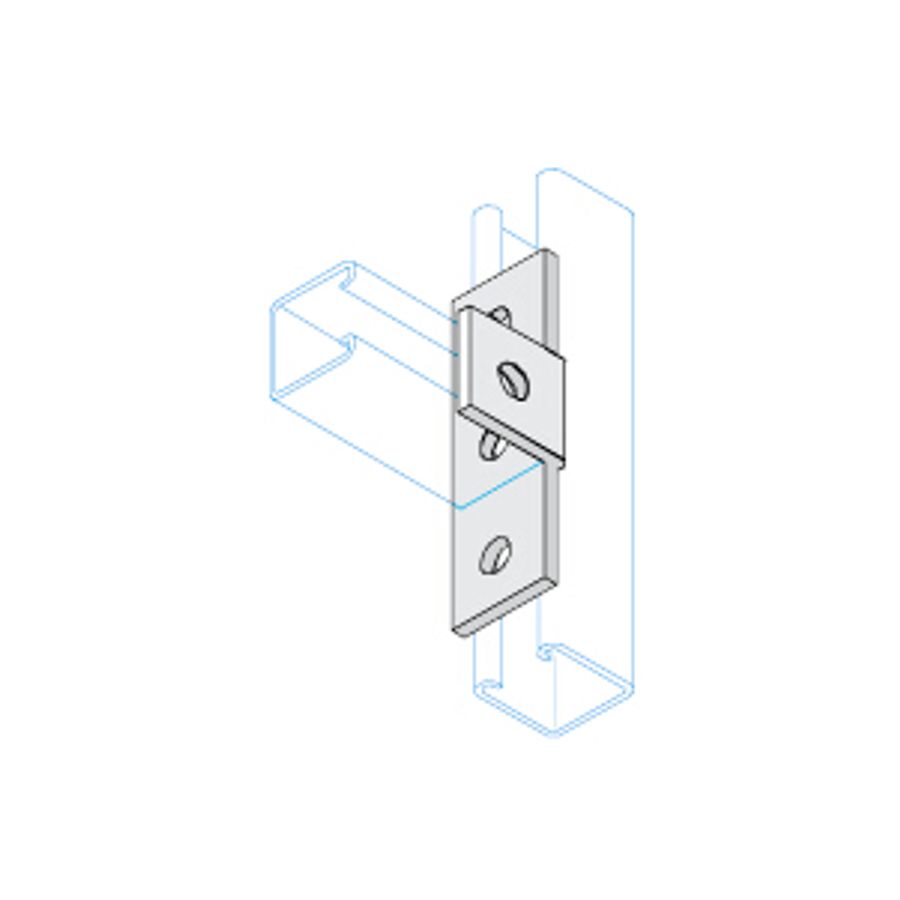 Unistrut 3+1 Hole 90 Deg Fitting HDG