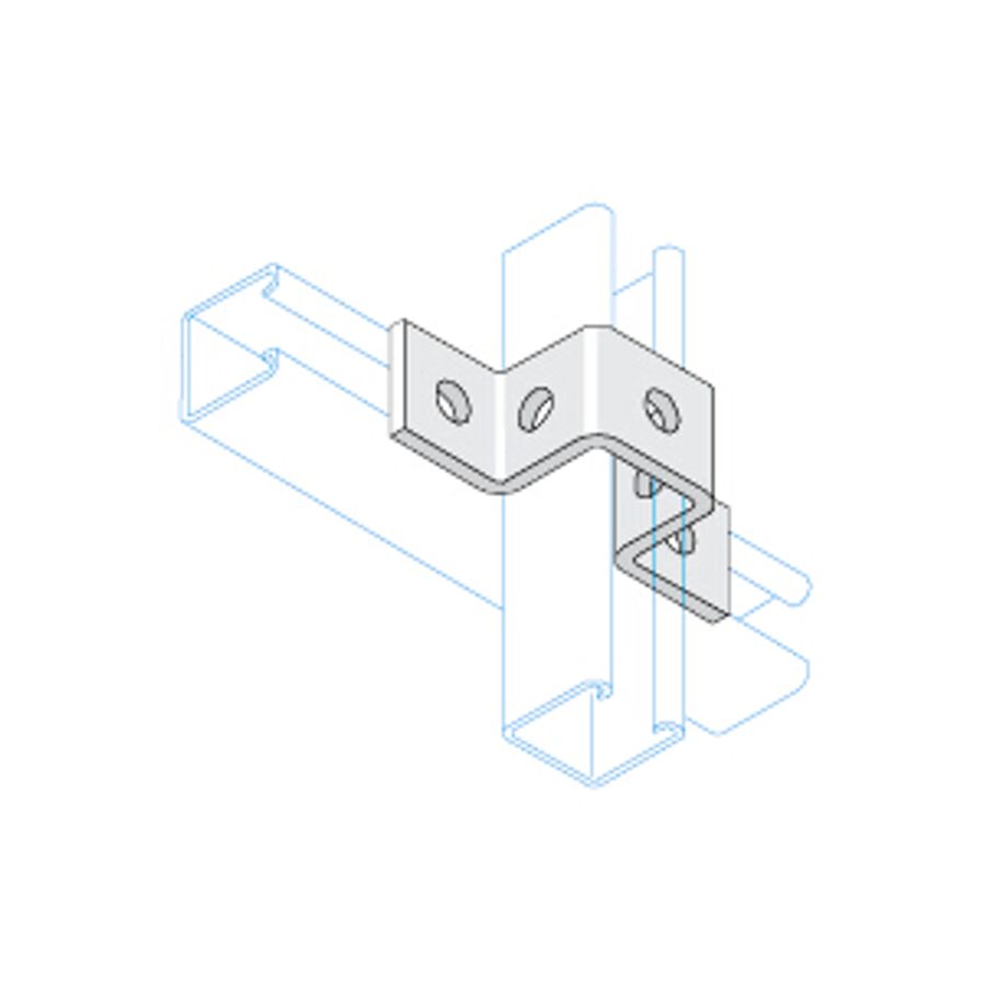 Unistrut Single Channel Top Hat Bracket HDG P1047