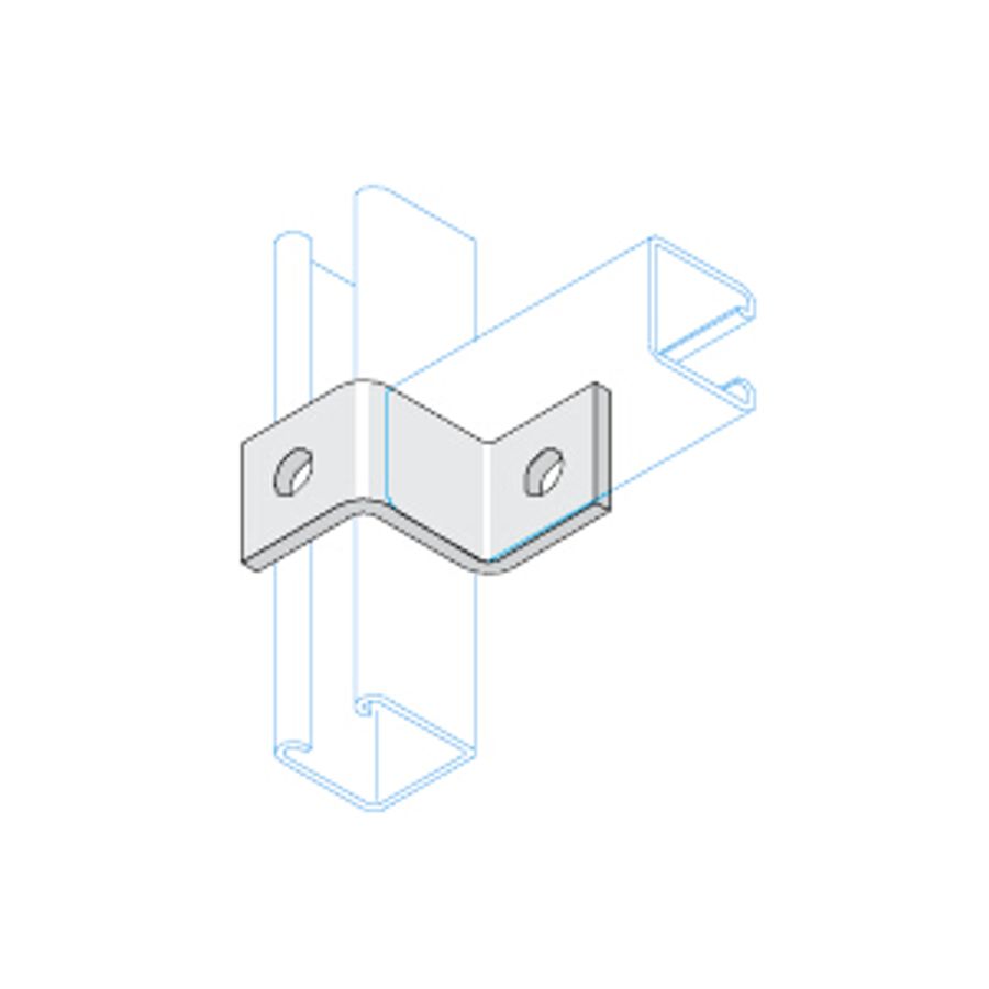 Unistrut 2 Hole Deep Z Fitting HDG