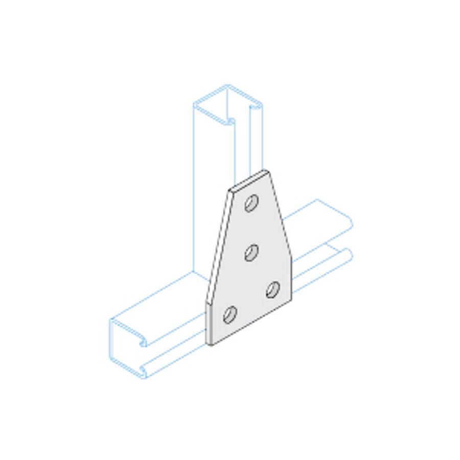 Unistrut Flat Delta T Fitting HDG