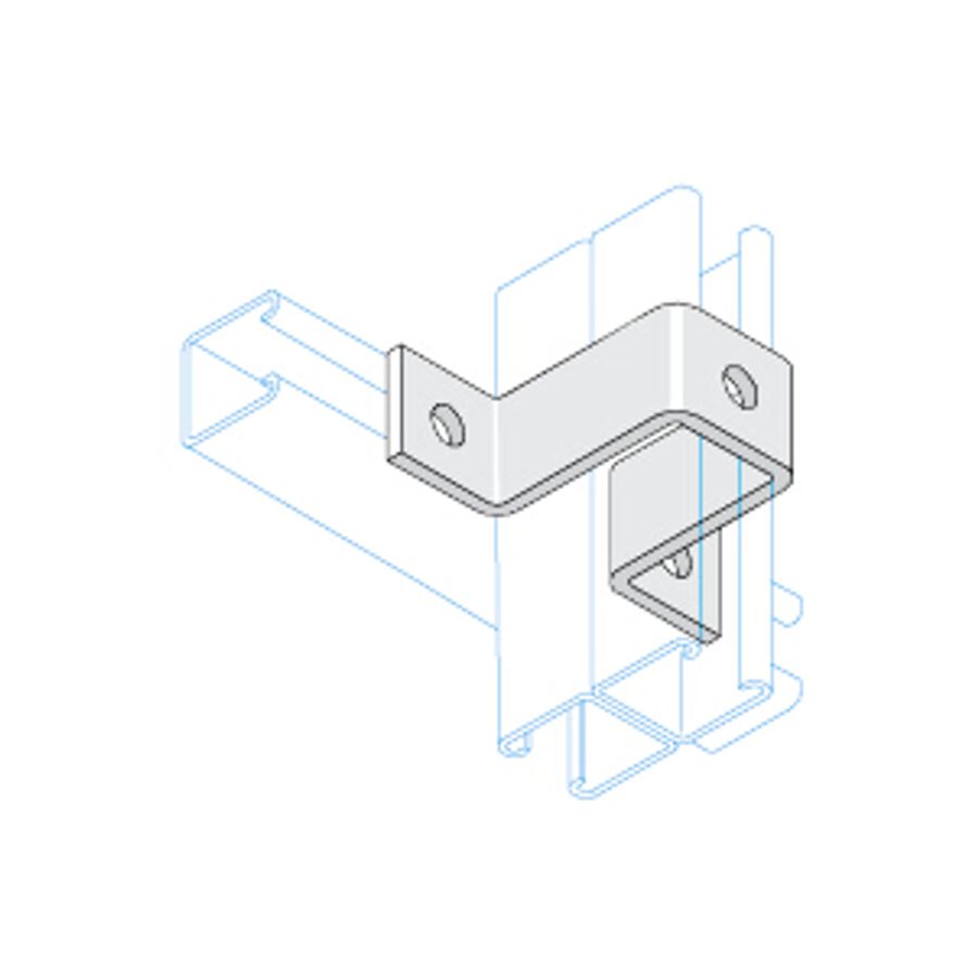 Unistrut 3 Hole  Deep U Fitting HDG