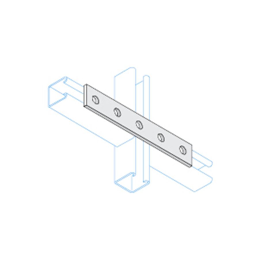 Unistrut 5 Hole Straight Fitting HDG