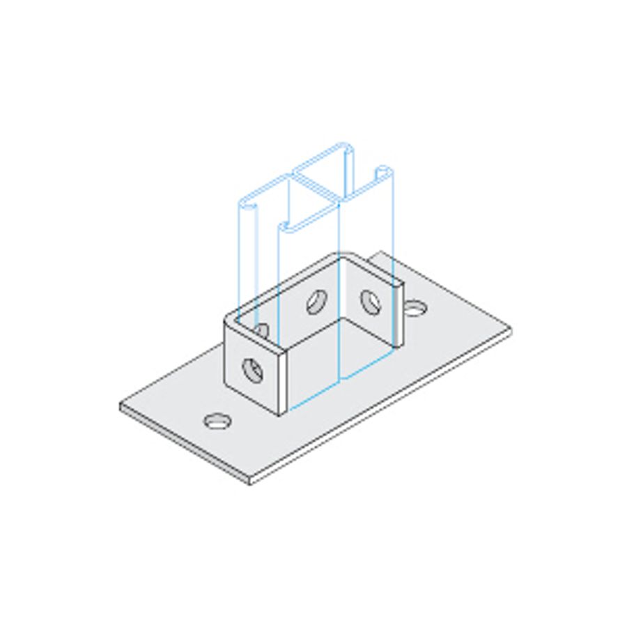 Unistrut Base Plate Double Channel P2073