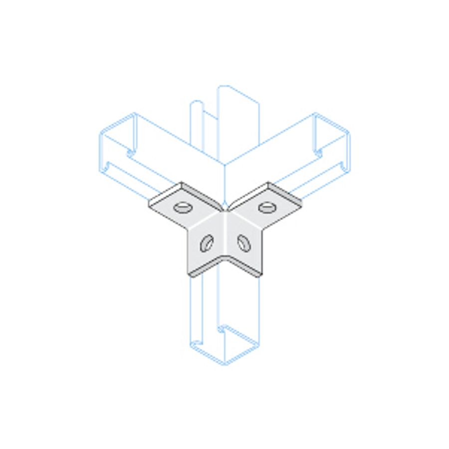 UNISTRUT 2+2 HOLE WING FITTING P2223