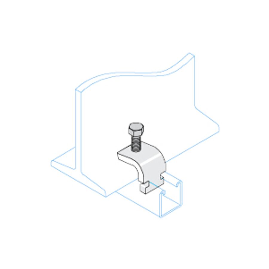 Unistrut Beam Clamp C/W Cone Point Screw P2489