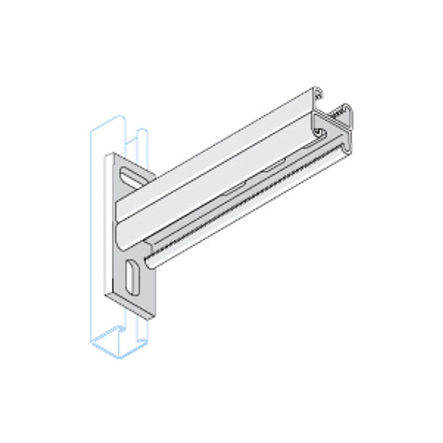 Unistrut B2B Slotted Cant Arm 300X21 HDG