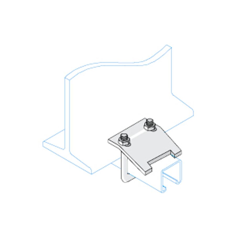 Unistrut Beam Clamp With M10 U Bolt P2785 21-41mm P2785