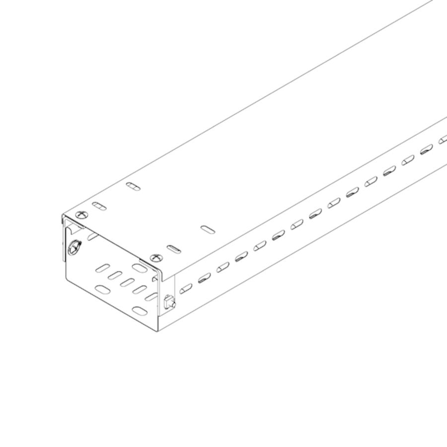 3m x 100mm Unistrut Cable Tray Cover HDG