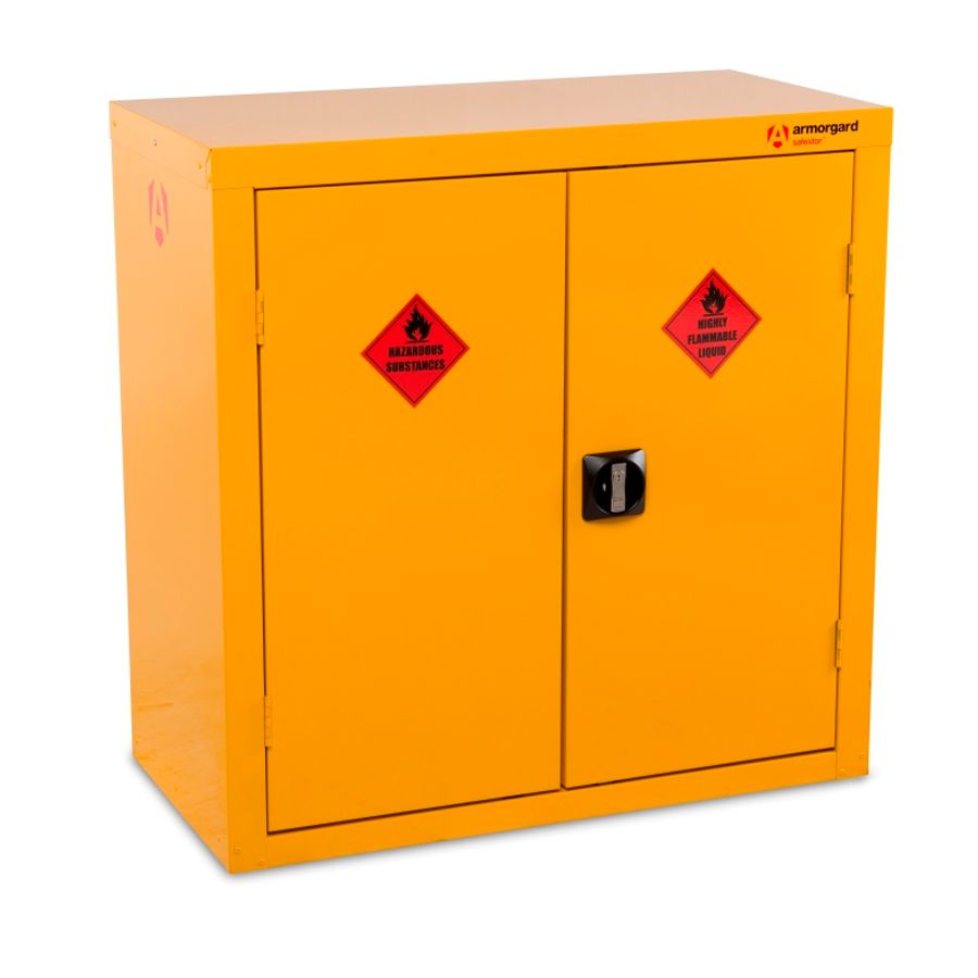 Armorgard Safestor Hazardous Floor Cupboard 900mm x 465mm x 900mm with 1  Shelf HFC3